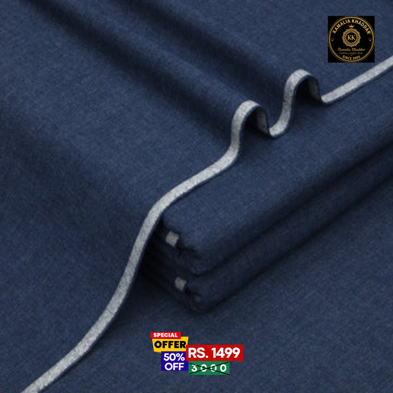 Royal Indigo Original Kamalia Khaddar – Men’s Unstitched Suit