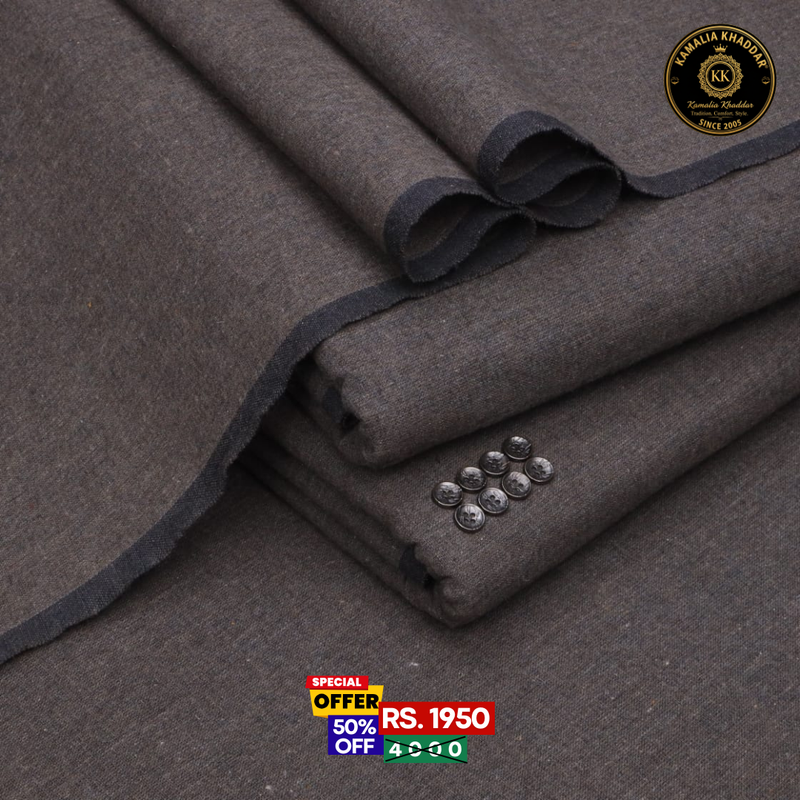 Warm Brown Original Khaddar | Men’s Unstitched Khaddar Suits