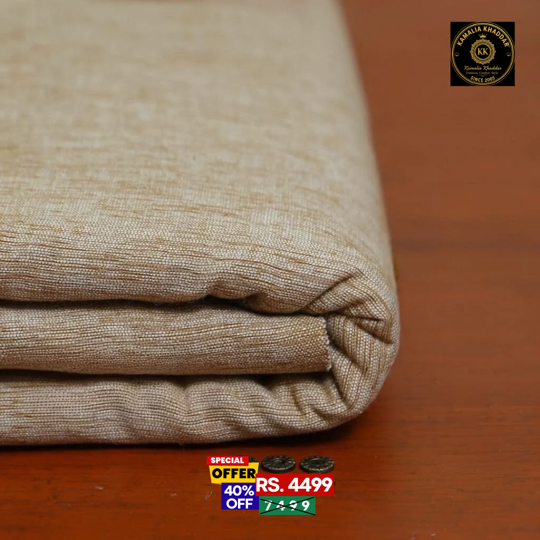 Linen Brown Khaddi Handmade Khaddar | Premium Winter Wear