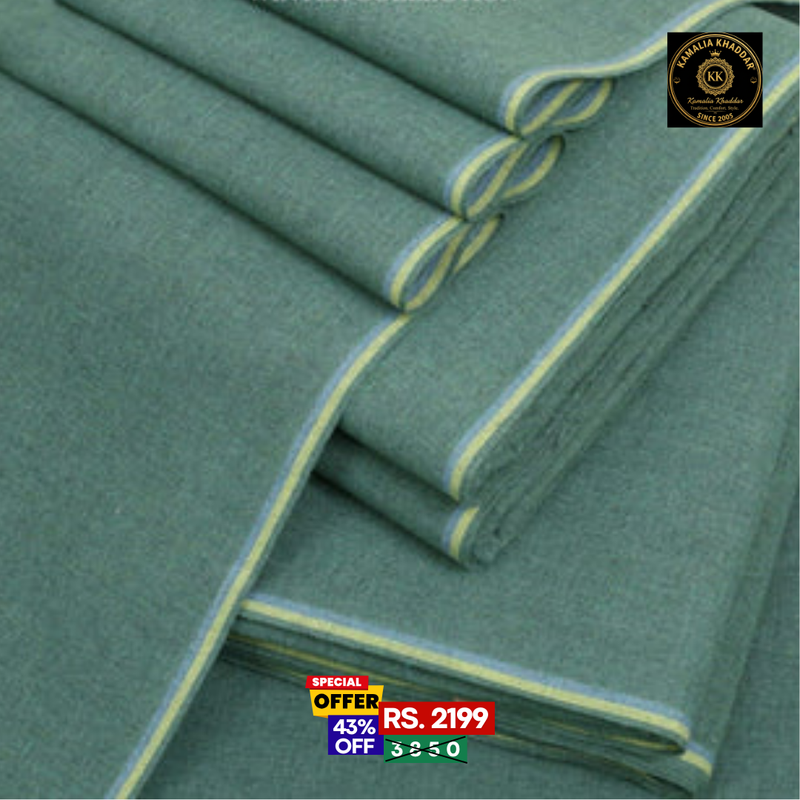 Bottle Green Goli Khaddar - Men’s Unstitched Suit