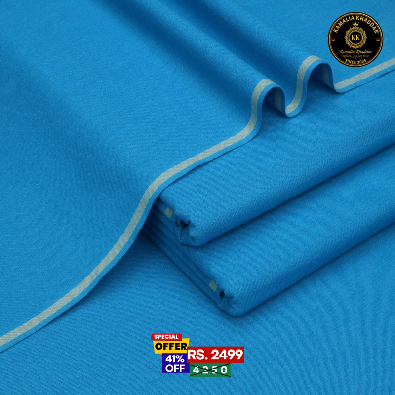 Ocean Blue Goli Khaddar - Men’s Unstitched Suit