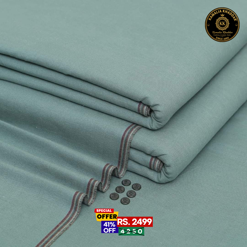 Charm Green Goli Khaddar - Men’s Unstitched Suit