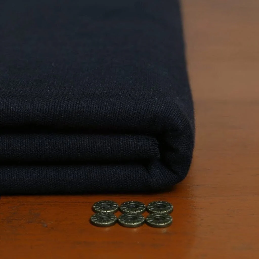 Pure Black Khaddi Handmade Khaddar | Premium Winter Wear