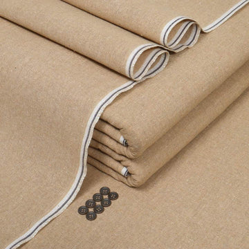 Camel Brown Goli Khaddar - Men’s Unstitched Suit