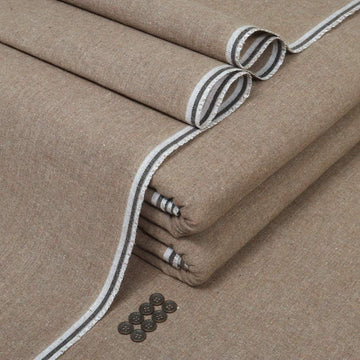 Sand Beige Goli Khaddar - Men’s Unstitched Suit